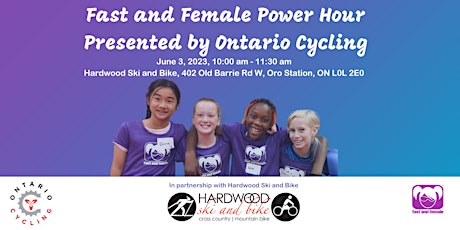 Imagen principal de Fast and Female Power Hour, presented by Ontario Cycling
