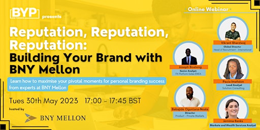 Imagen principal de Reputation, Reputation, Reputation:  Building Your Brand with BNY Mellon