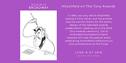 Imagen principal de Hirschfeld on The Tony Awards