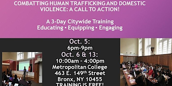 Not On My Watch! 3-Day Citywide Training: Winter 2018