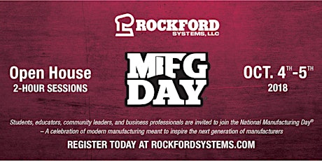 Manufacturing Day 2018 at Rockford Systems, LLC primary image