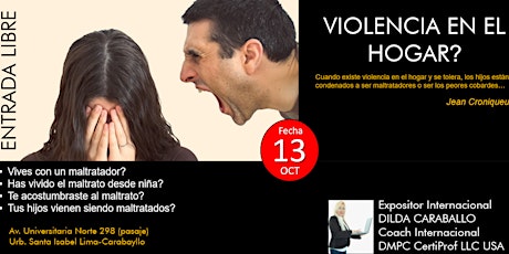 Imagen principal de SEMINARIO DE VIOLENCIA EN EL HOGAR - INGRESO LIBRE