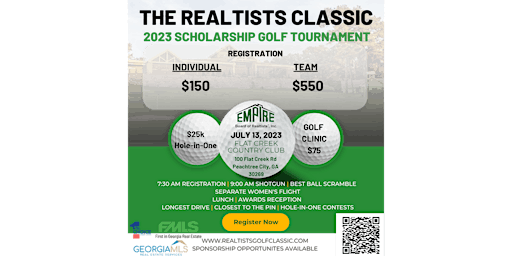 The Realtists Classic  2023 Scholarship Golf Tournament