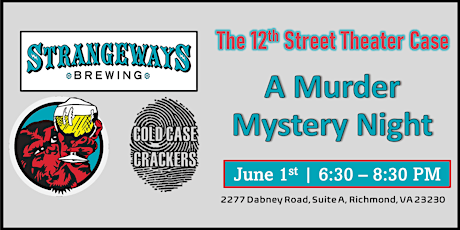Murder Mystery Night | Strangeways Brewing| 12th Street Theater Murder