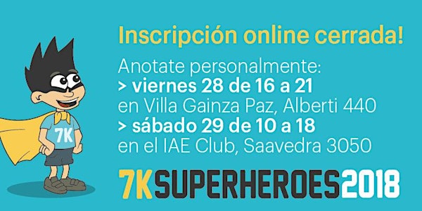 7K SUPERHEROES - Circuito Dorado - 3ª Edición