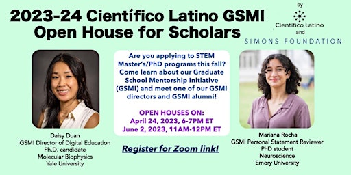 GSMI Open House for Scholars primary image
