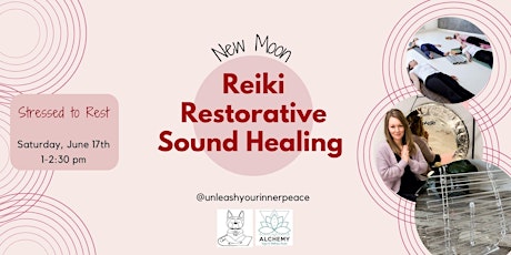 New Moon Reiki Restore and Sound Healing with the Gong and CRYSTAL HARP!