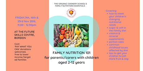 Family Nutrition 101 with The Organic Cookery School primary image