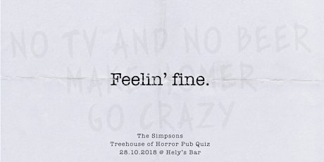 Simpsons Treehouse of Horrors Pub Quiz primary image