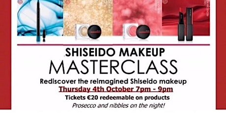 Shiseido Make up Masterclass with professional Make up Artist primary image