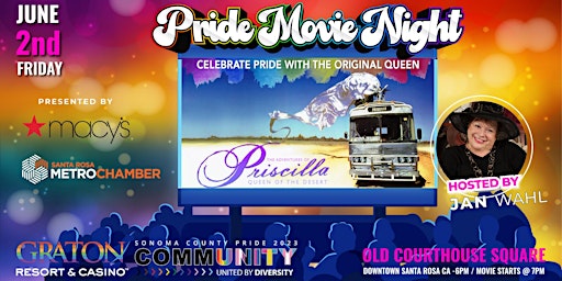 Sonoma County Pride's Pride Movie Night - The Adventures of Priscilla Queen