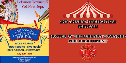 Lebanon Township Fire Department 2nd Annual Firefighters Festival primary image