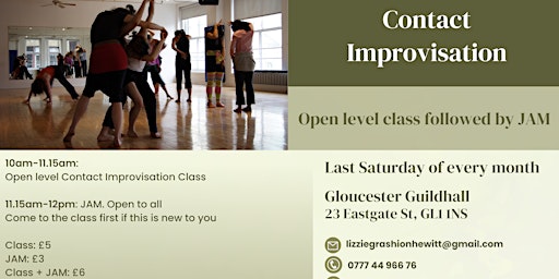 Dance Contact Improvisation Class + Jam! primary image
