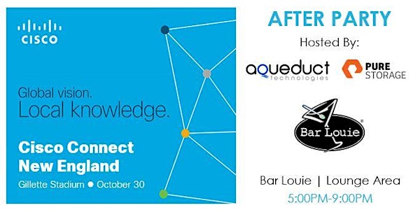 Cisco Connect After Party with Aqueduct Technologies and Pure Storage 