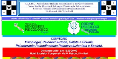 Convegno Psicologia, Psicoevoluzione, Salute e Scuola. Psicoterapia Psicodinamica Psicoevoluzionista e Società. Convegno Psicologia, Psicoevoluzione, Salute e Scuola. Psicoterapia Psicodinamica Psicoevoluzionista e Società.