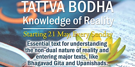 Tattva Bodha: Knowledge of Reality - Zoom Online Webinar