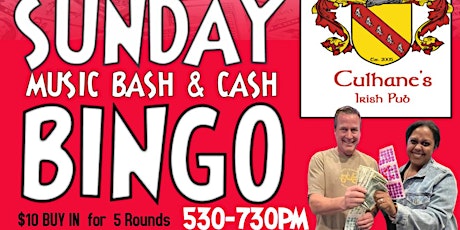 Sunday Music Bash and Cash Bingo at Southside