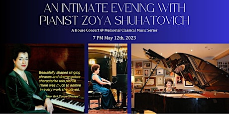 AN INTIMATE SALON-STYLE CONCERT | PIANIST ZOYA SHUHATOVICH primary image