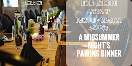 Image principale de Devils Backbone Brewing Company: A Midsummer Night's Pairing Dinner
