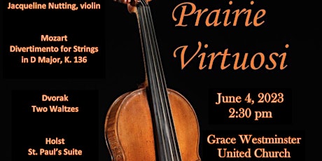 Prairie Virtuosi concert June 4, 2023