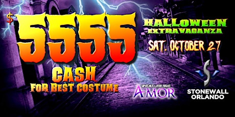 $5555 Cash Halloween Costume Contest Saturday October 27th  primary image