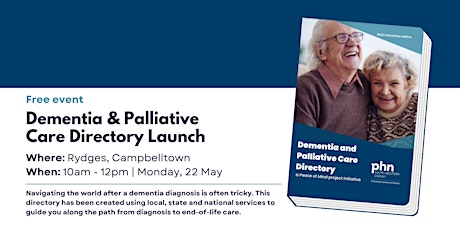Primaire afbeelding van Dementia & Palliative Care Directory Launch