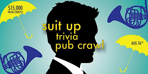 Primaire afbeelding van New Orleans - Suit Up Trivia Pub Crawl - $15,000+ IN PRIZES!