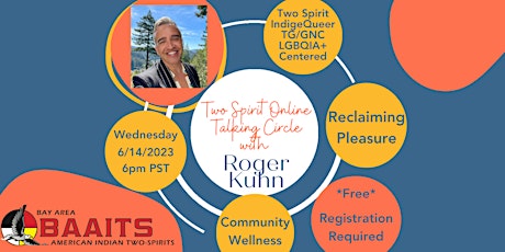 Online Two Spirit Talking Circle with Roger Kuhn