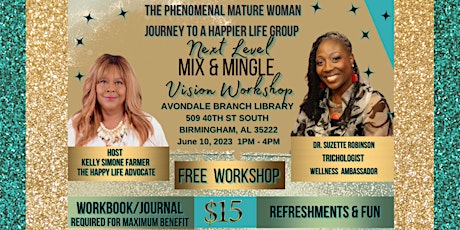 Phenomenal Mature Woman Mix & Mingle Next Level Vision Workshop