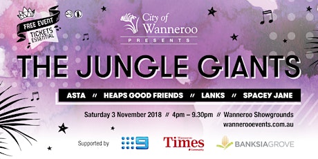 City of Wanneroo Presents: The Jungle Giants primary image