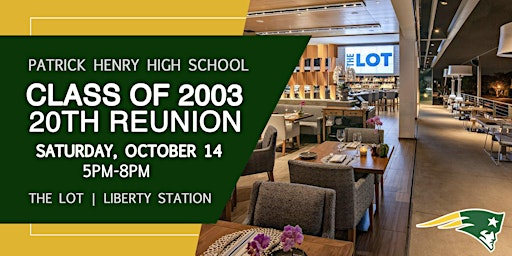 Patrick Henry High School - 20 Year Reunion - Class of 2003 primary image