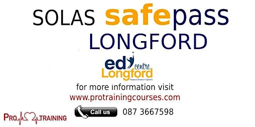 Solas Safepass 9th of June EDI Longford primary image
