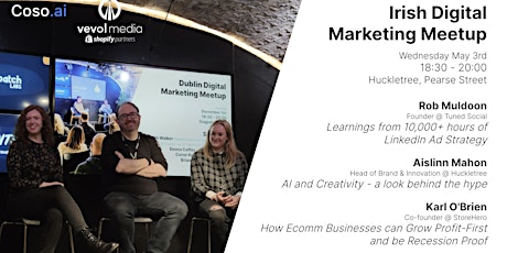 Imagen principal de May Irish Digital Marketing Meetup @ Huckletree