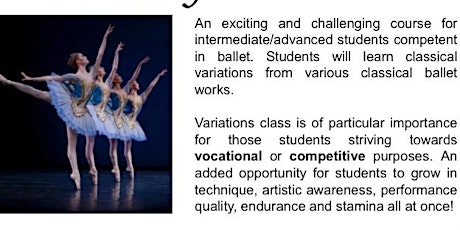 Classical Ballet Variations Workshop primary image
