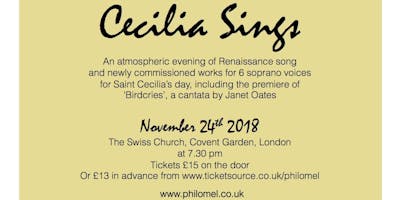 Philomel 'Cecilia Sings'
