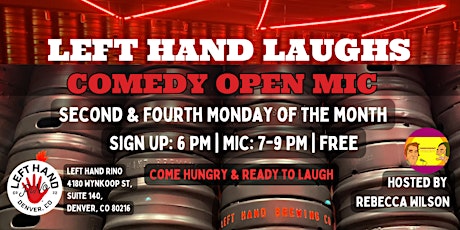 Left Hand Laughs-Comedy Open Mic Night