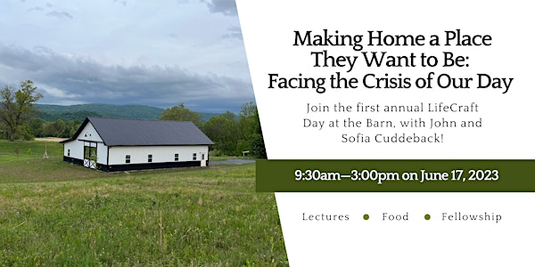 Making Home a Place They Want to Be: Facing the Crisis of Our Day