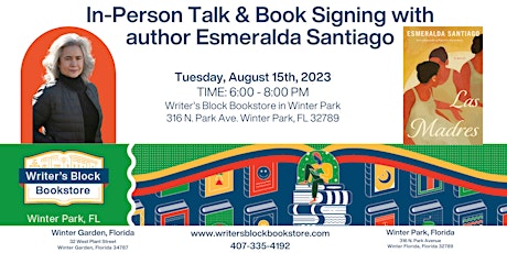 In-Person Book Signing with Esmeralda Santiago