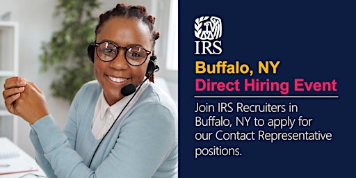 Imagen principal de IRS Buffalo, NY In-person Hiring Event-Contact Representatives