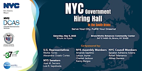 Primaire afbeelding van NYC Government Hiring Hall - April 28