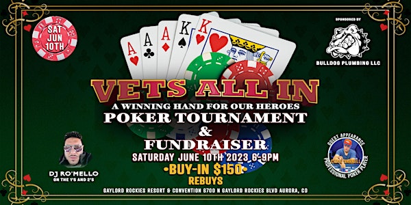 Vets All In: A Winning Hand For Our Heroes Poker Fundraiser