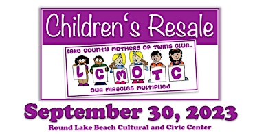 Fall 2023 LCMOTC Children's Resale - Early Entry (7:45) primary image