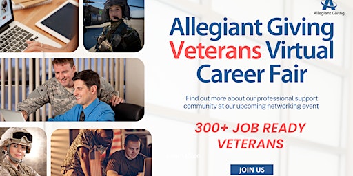 Allegiant Giving Veterans Virtual Career Fair primary image