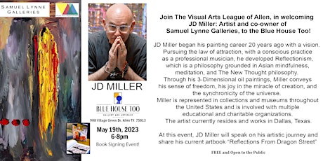 Artist JD MIller: "Reflections From Dragon Street"  Book Signing Event! primary image