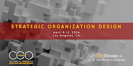 Strategic Organization Design Workshop, April 2024