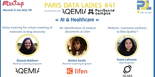 Image principale de Meetup Paris Data Ladies - AI & Healthcare