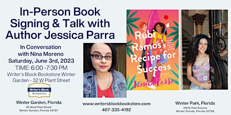 In-Person Book Signing Event with author Jessica Parra