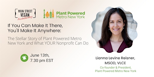 Hauptbild für The Story of Plant Powered Metro New York and What YOUR Nonprofit Can Do