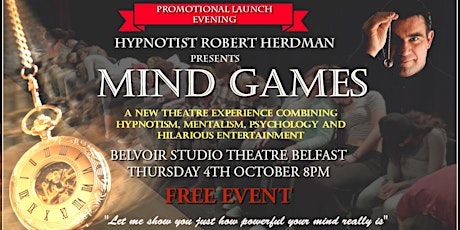 Mind Games with Hypnotist Robert Herdman primary image