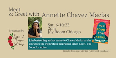 Imagem principal de Meet & Greet  with Author Annette Chavez Macias